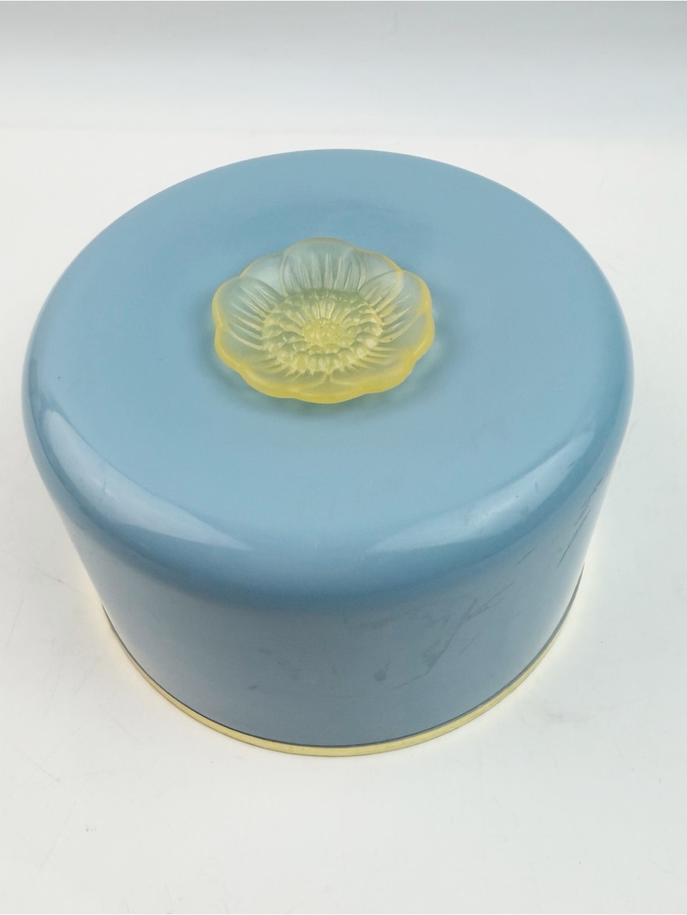 Vtg Estée Lauder Youth Dew Dusting Powder 3 oz Blue Flower Lid Canister New READ